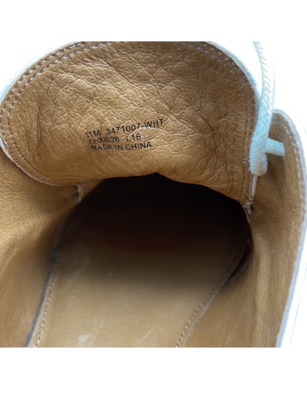 Frye White Leather Pointed Toe Oxford Loafers Size 11M - Picture 5 of 5